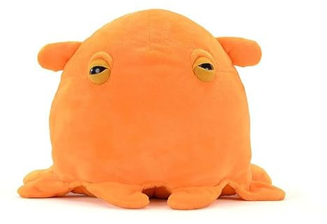 PuffPurrs Lebensechtes Grimpoteuthis Plüschtier, Realistischer Dumbo-Oktopus Teddy, Süßer Meeresrundkörper Einzigartiges Kissen-Geschenk, 18 cm