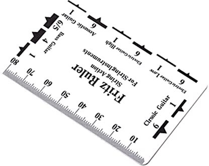 VICASKY Guitar String Ruler aus Robustem Präzisionsmessgerät für Gitarrensaiten Professionelles Luthier Werkzeug Einfach zu Bedienen und Langlebig für Gitarrenliebhaber und Reparaturen