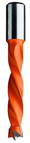 CMT Dübelbohrer 13mm (33/64) Durchmesser, 10x20mm Schaft, Linkslauf 309.130.12