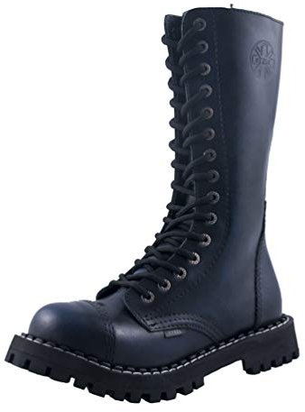 Steel - Rub Off 15-Loch Boots in Farbe: Blau, Größe: 41