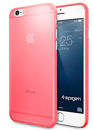 Spigen Schutzhülle für iPhone 6 / 6S [AIR SKIN] Hülle - Tasche in azaleenrosa [Azalea Pink - SGP11081]
