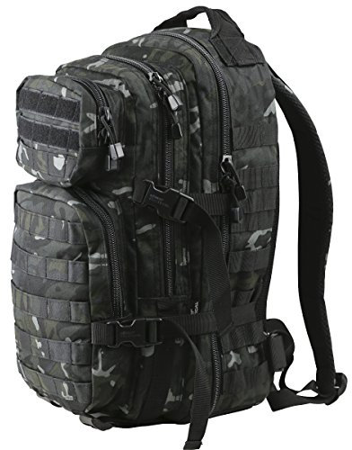 Kombat Unisex Outdoor Molle Assault Pack Backpack available in Black - 28 Litres