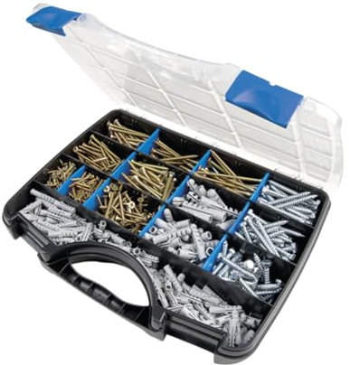 Index Fixing Systems MLTBOP101 Maletín con 670 Piezas para Bricolaje, Gris