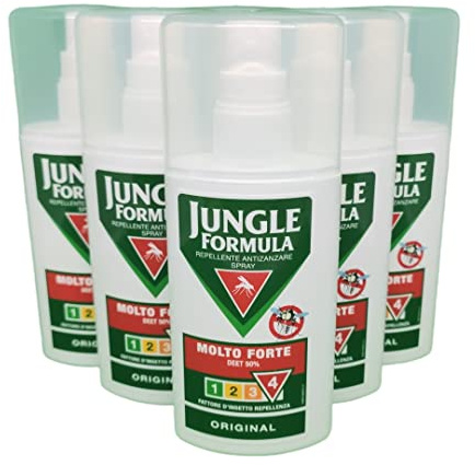 6 x JUNGLE FORMULA Repellent Mosquito coils Spray Very Strong 75Ml