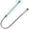 Eleidgs Portable Mini USB LED Lampe Camping Lumière angle réglable lampe USB pour PC Notebook Laptop livre Lampe ordinateur Clavier Lampe de lecture Dimmable tactile interrupteur (Bleu)