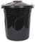 Cofan Cubo de Basura | Color Negro | Capacidad 50 L | Con Asas de Cierre Incorporadas Metálicas| Cubo de Basura con Tapa