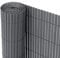 Ribelli® PVC Sichtschutzmatte Sichtschutzzaun Sichtschutz Zaun Balkon Windschutz (140 x 300 cm, Anthrazit)