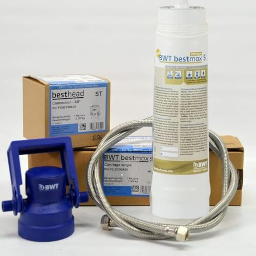 tname BWT Bestmax S Wasserfilter-Set, Filterkopf, 3/8 Zoll Schlauch