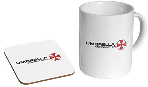 Resident Evil Umbrella Corporation Kaffeetasse und Untersetzer aus Keramik