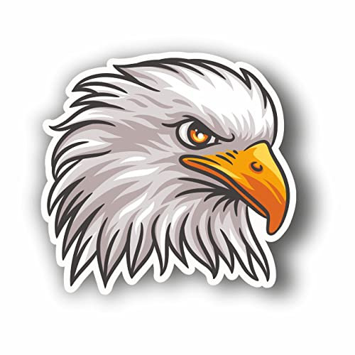 AMA SHOP Aufkleber Adler Mod.3 DX aus PVC für Wandmontage Auto Motorrad Helm Wohnmobil