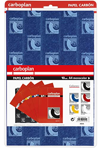 Grafoplás | 10er-Pack Kopierpapier | Blau | 21 x 33 cm | für handgeschriebene Kopien