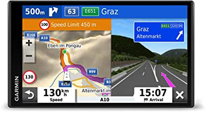 Garmin Camper 780 Advanced Camper Sat Nav with 6.95 Inch Touch Display, Traffic and Voice-Activated Navigation, Black (Renewed)