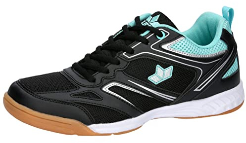 Lico Mixte Airsoft Indoor Chaussures de Sport en Salle, Noir, Turquoise, argenté, 42 EU