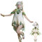 CR ROLECOS Nahida Cosplay Genshin Impact Lesser Lord Kusanali Cosplay mit Haarschmuck Halloween Erwachsene XL
