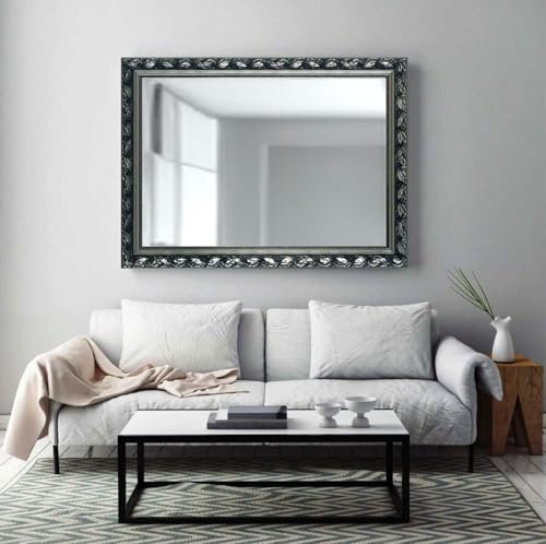 Zalena Verde 30 x 25 cm Marco Espejo de Pared diseño Espejo de baño para el hogar Invitados baño Pasillo Gadrobe Sala de Estar