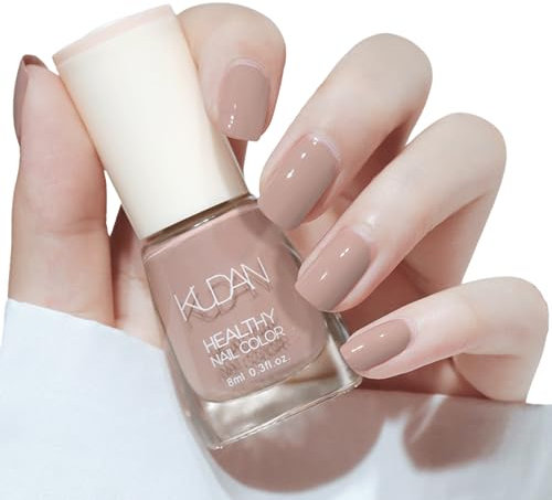 TBeautfave Nude Nail Polish - Quick Dry, Long Lasting, Neutral, Non-Toxic, Water Based Formula for DIY Nail Art