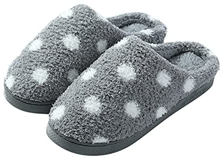 riou Zapatillas De Estar Por Casa Mujer Invierno 2023 Felpa Y Suela Dura Pantuflas Estar Antideslizantes Espuma De Memoria Pantuflas Térmicos Slippers Con Forro Talla Grande Negro Marrón