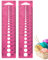 Anloximt Nadelmaß - Stricken Nadel Lineal Gauge - Nadelschablone Nadelstärke 2-10mm - Zoll cm Herrscher Lehre Lineal Sewing Tools Größen - Nadel-Lehre Für Stricknadeln
