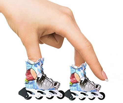 Rollerskates Finger Skateboard Spielzeug - Finger-Skates Spielzeug-Set Partygeschenke Geschenk für Kinder Erwachsene
