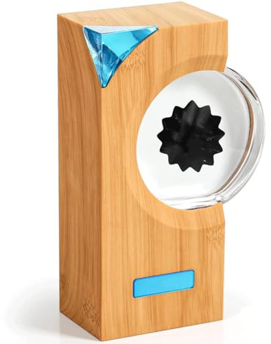 Magnetic Fluid Bluetooth Speaker Rhythm Light, Built-in Ferrofluid Liquid Metal with Music Sync & 360° Surround Sound, Continuously Use 8h,for Gaming, Car, Pc, Tv, Party,Yellow