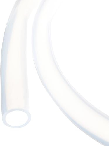 Rebower 1M(3Pieds) Tube en Silicone 15mm DI 20mm DE Transparent Tuyau en Plastique Industriel en Silicone Clair pour Pompage, Vidange, Irrigation, Brassage, 5/8 x 0.8