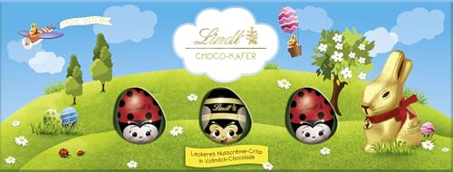 Lindt Schokolade Osterfreunde Choco-Käfer | 100 g | Schokoladen-Käfer aus Vollmilch mit Nusscrème-Crisp | Oster für Kinder | Schokoladengeschenk