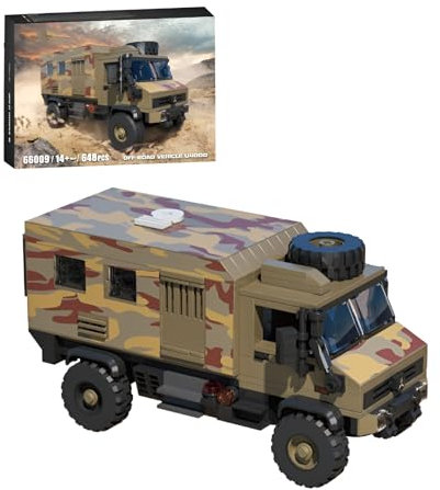 Off-Road Bausteine Bausatz, Auto Modellbau Set, City Super Car Klemmbausteine, Auto Fahrzeugbau Spielzeug für Erwachsene Jugendliche ab 14 Jahren,648 PCS