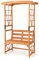 COSTWAY Panchina 2 Posti con Arco da Giardino per Rose e Rampicanti, Pengolato con Panchina in Legno di Abete, Graticcio per Piante da Esterno per Balcone, Cortile e Terrazzo (120 x 58 x 189 cm)
