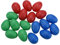 Diheohg 18Pcs Egg Shakers Kunststoff Egg Music Shakers für Kinder Maracas Eggs Percussion Toys