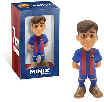 MINIX – Fußball Stars Mini Format - FC Barcelone - GAVI – Sammelfigur 7 cm