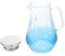 VINTORKY Pichet Eau Verre Carafe à Jus De Fruits Et Thé Bouilloire Avec Couvercle Design Élégant Et Pratique Pour Boissons Froides Et Chaudes