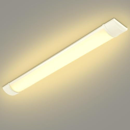 Dibaful 30W LED Feuchtraumleuchte Röhre Licht Kellerlampe Leuchtstofflampe 90cm Warmweiß 3000K Leuchtröhre für Badzimmer Wohnzimmer