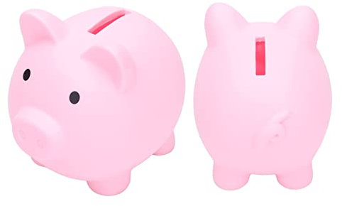 Zerodis Altura de Cerdo Adulto Robus Cartoon Tier Schweinmünzen Bargeld Piggy Bank para Almacenamiento de Decoración del Hogar (#1)