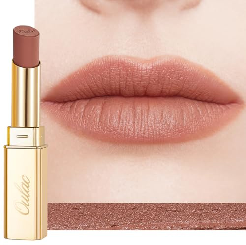 Oulac Rossetto Opaco Donna-Rossetti Matte Lunga Durata Opaco Alta Pigmentazione, Finitura Mat Morbida,Texture Leggera&Confortevole Rossetto Waterproof&No Transfer Matte Lipstick Make-up Vegano RM04