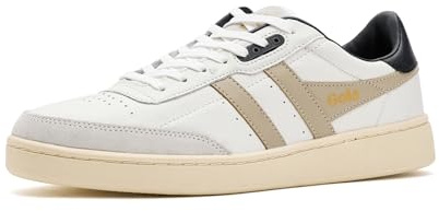 Gola Kontaktleder für Herren, Weiß/Knochen/Schwarz, 10