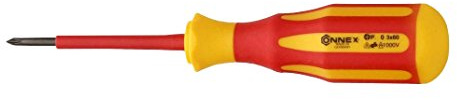 Connex Elektriker-Schraubendreher PZ 0 VDE 2-Komponenten-Griff, 60 mm, COX336510