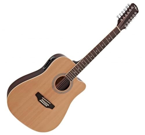 Guitarra Electroacústica Dreadnought de 12 Cuerdas de Gear4music