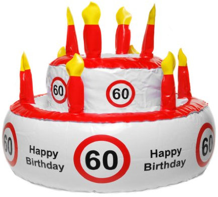 Inflatable Birthday Cake for Various Round Number Birthdays