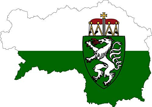 Werbetechnik Sotirios Papoutsis Auto Aufkleber Steiermark Österreich Bundesland Sticker Konturgeschnitten (ca 11 cm)