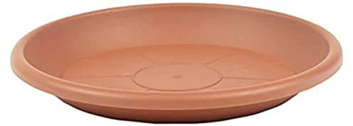 greemotion Soucoupe pour pot de fleur rond couleur terre cuite Ø39 cm - Dessous de pot de fleurs en plastique - Sous-pot pour plantes - Plateau pour pot de fleurs rond