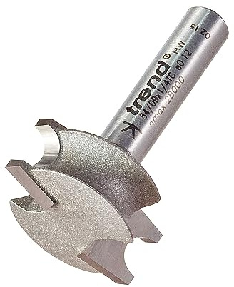 Trend Professional Decor Sunk Bead Router Cutter, 1/4 Inch Shank, 22mm Cut Diameter, 10mm Cut Length, 3mm Radius, 84/09X1/4TC