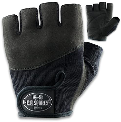C.P. Sports Iron-Handschuh Komfort | gepolsterte Trainingshandschuhe Herren und Damen | Handschuhe für Kraftsport, Krafttraining, Bodybuilding, Gym, Fitness, Sport oder Fahrradhandschuhe | Größe M