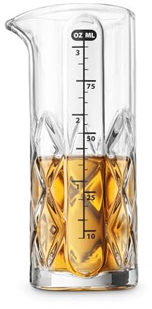 Final Touch Yarai Double Jigger Glass Mixing Jug Verre doseur épais 100 ml