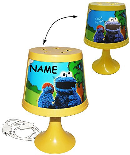 alles-meine.de GmbH Tischlampe - Sesamstraße - Ernie & Bert/Krümelmonster - incl. Namen - 29 cm hoch - Tischleuchte/magische Leuchte für Kinder Kinderzimmer - Jungen/Mä..
