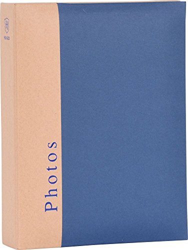 Henzo Einsteckalbum Chapter 200 Fotos 10x15 cm blau | Hochwertiges Einsteckalbum mit 50 Blatt = 100 Seiten (weiß), bietet Platz für 200 Fotos im Bildformat 10x15 cm, 5020607