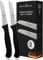Schwertkrone® Coltelli da Cucina Dritti Set 2x [MADE IN GERMANY] - Spelucchino Professionale Acciaio per Verdure e Frutta - Coltello da Cucina Affilato - Coltello Verdure - Lama Rigida