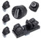 AUTOUTLET 6 Stücke Fensterheber Schalter Scheinwerfer Lichtschalter Fenster Spiegel Set für VW Golf 5 6 Passat 3C Chrom, OEM: 5ND959857 5ND941431B 5ND959565A 5ND959855