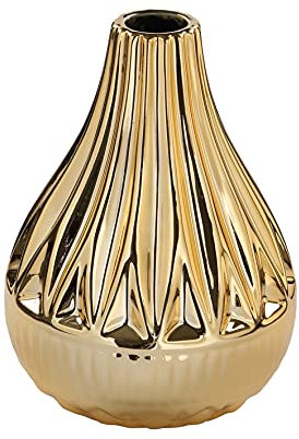 Fink NERA/Vase,Porzellan,goldfarb./H.13cm,D.10cm