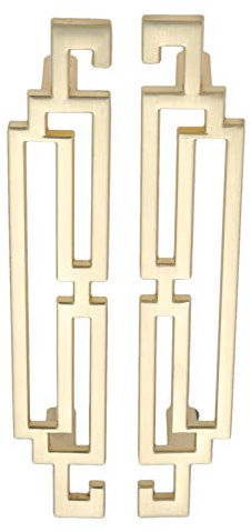 Mgoodoo 128mm Gold Handles 2 Pack, Kitchen Cabinet Handles Door Drawer Handles and Knobs Furniture Hardware Retro European Style