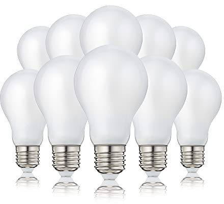 hellum LED Glühbirne E27, 10er 4,5W warmweiß LED Lampe mit 470 Lumen LED Filament, E27 Vintage Led Leuchtmittel ersetzt 40-Watt Glühbirne, 2700 Kelvin warmweiß Matt, 206203